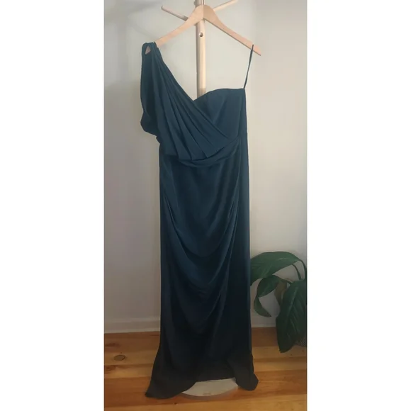 ZIMMERMANN One Shoulder Drape Maxi Dress in Onyx *NWT Size 16* - Picture 7 of 9